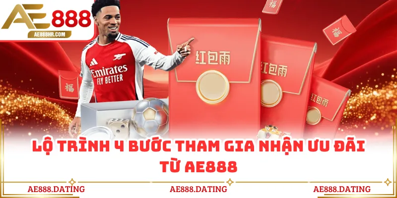 Lộ trình 4 bước tham gia nhận ưu đãi từ AE888